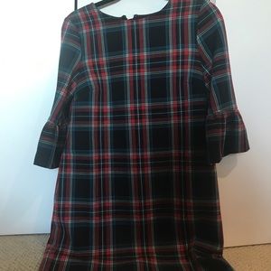 Knee Length Plaid Dress